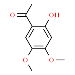 ChemSpider 2D Image | 2'-HYDROXY-4',5'-DIMETHOXYACETOPHENONE | C10H12O4