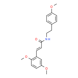 ChemSpider 2D Image | (2E)-3-(2,5-Dimethoxyphenyl)-N-[2-(4-methoxyphenyl)ethyl]acrylamide | C20H23NO4