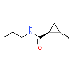 ChemSpider 2D Image | (1S,2S)-2-Methyl-N-propylcyclopropanecarboxamide | C8H15NO