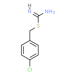 ChemSpider 2D Image | p-Chlorobenzylpseudothiuronium | C8H9ClN2S