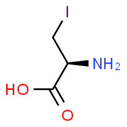 ChemSpider 2D Image | 3-Iodo-D-alanine | C3H6INO2