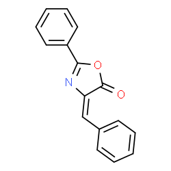 ChemSpider 2D Image | 4-Benzylidene-2-phenyl-5(4H)-oxazolone | C16H11NO2