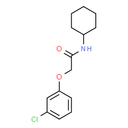 ChemSpider 2D Image | 2-(3-Chlorophenoxy)-N-cyclohexylacetamide | C14H18ClNO2