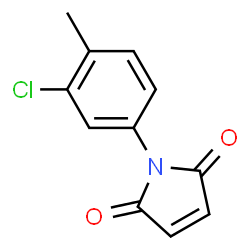 ChemSpider 2D Image | N-(3-CHLORO-PARA-TOLYL)-MALEIMIDE | C11H8ClNO2