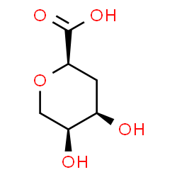 ChemSpider 2D Image | 2,6-Anhydro-3-deoxy-L-arabino-hexonic acid | C6H10O5