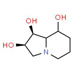 ChemSpider 2D Image | (1S,2R)-Octahydro-1,2,8-indolizinetriol | C8H15NO3