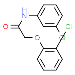 ChemSpider 2D Image | 2-(2-Chlorophenoxy)-N-(3-chlorophenyl)acetamide | C14H11Cl2NO2
