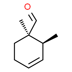 ChemSpider 2D Image | (1R,2S)-1,2-Dimethyl-3-cyclohexene-1-carbaldehyde | C9H14O
