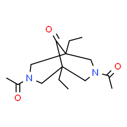 ChemSpider 2D Image | 3,7-Diacetyl-1,5-diethyl-3,7-diazabicyclo[3.3.1]nonan-9-one | C15H24N2O3