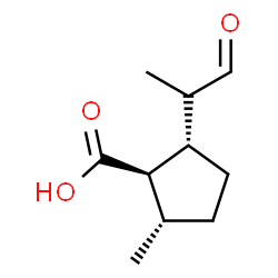 ChemSpider 2D Image | (1R,2S,5S)-2-Methyl-5-[(2R)-1-oxo-2-propanyl]cyclopentanecarboxylic acid | C10H16O3