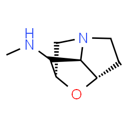 ChemSpider 2D Image | (1R,3S,7R,8R)-N-Methyl-2-oxa-6-azatricyclo[4.2.1.0~3,7~]nonan-8-amine | C8H14N2O