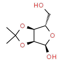 ChemSpider 2D Image | 2,3-O-Isopropylidene-alpha-L-ribofuranose | C8H14O5