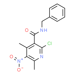 ChemSpider 2D Image | N-Benzyl-2-chloro-4,6-dimethyl-5-nitronicotinamide | C15H14ClN3O3
