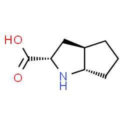 ChemSpider 2D Image | (2S,3aR,6aS)-Octahydrocyclopenta[b]pyrrole-2-carboxylic acid | C8H13NO2