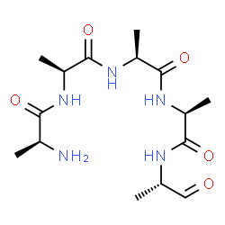 ChemSpider 2D Image | L-Alanyl-L-alanyl-L-alanyl-N-[(2S)-1-oxo-2-propanyl]-L-alaninamide | C15H27N5O5