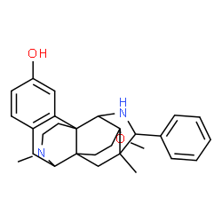 ChemSpider 2D Image | (1R,2S,4S,5S,6R,9S,10R)-6-Methoxy-5,20-dimethyl-4-phenyl-3,20-diazahexacyclo[8.7.3.1~5,9~.0~1,9~.0~2,6~.0~12,17~]henicosa-12,14,16-trien-15-ol | C28H34N2O2