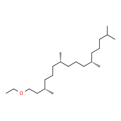 ChemSpider 2D Image | (3S,7R,11S)-1-Ethoxy-3,7,11,15-tetramethylhexadecane | C22H46O