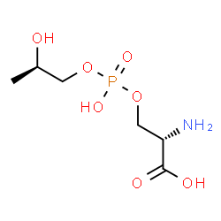 ChemSpider 2D Image | O-{Hydroxy[(2R)-2-hydroxypropoxy]phosphoryl}-L-serine | C6H14NO7P