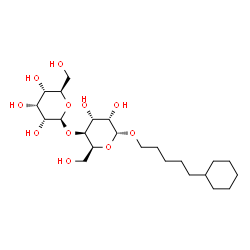 ChemSpider 2D Image | 5-Cyclohexylpentyl 4-O-beta-D-allopyranosyl-alpha-L-gulopyranoside | C23H42O11