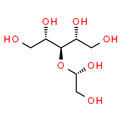 ChemSpider 2D Image | 3-O-[(1S)-1,2-Dihydroxyethyl]-D-ribitol | C7H16O7