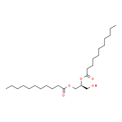 ChemSpider 2D Image | (2S)-3-Hydroxy-1,2-propanediyl diundecanoate | C25H48O5