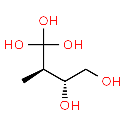 ChemSpider 2D Image | (2R,3R)-2-Methyl-1,1,1,3,4-butanepentol | C5H12O5