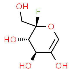 ChemSpider 2D Image | alpha-D-threo-Hex-5-en-2-ulopyranosyl fluoride | C6H9FO5