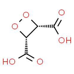 ChemSpider 2D Image | (3R,4S)-1,2-Dioxetane-3,4-dicarboxylic acid | C4H4O6
