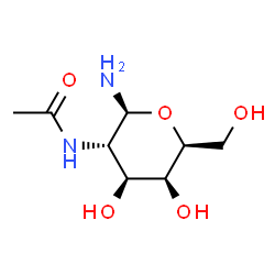 ChemSpider 2D Image | 2-Acetamido-2-deoxy-beta-L-galactopyranosylamine | C8H16N2O5