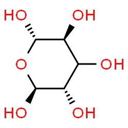 ChemSpider 2D Image | (2S,3S,5S,6S)-Tetrahydro-2H-pyran-2,3,4,5,6-pentol (non-preferred name) | C5H10O6