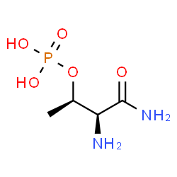 ChemSpider 2D Image | O-Phosphono-L-threoninamide | C4H11N2O5P