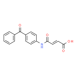 ChemSpider 2D Image | (2E)-4-[(4-Benzoylphenyl)amino]-4-oxo-2-butenoic acid | C17H13NO4
