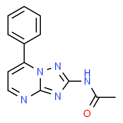 ChemSpider 2D Image | N-(7-Phenyl[1,2,4]triazolo[1,5-a]pyrimidin-2-yl)acetamide | C13H11N5O