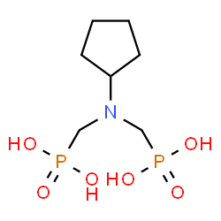 ChemSpider 2D Image | [(Cyclopentylimino)bis(methylene)]bis(phosphonic acid) | C7H17NO6P2