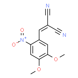 ChemSpider 2D Image | (4,5-Dimethoxy-2-nitrobenzylidene)malononitrile | C12H9N3O4