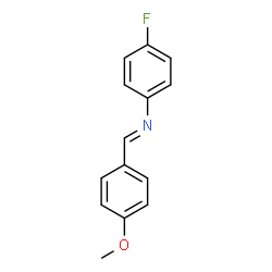 ChemSpider 2D Image | 4-fluoro-N-(4-methoxybenzylidene)aniline | C14H12FNO
