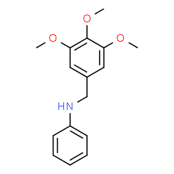 ChemSpider 2D Image | N-(3,4,5-Trimethoxybenzyl)aniline | C16H19NO3