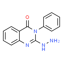ChemSpider 2D Image | 2-Hydrazino-3-phenyl-4(3H)-quinazolinone | C14H12N4O