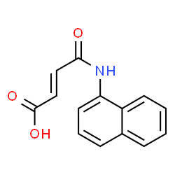 ChemSpider 2D Image | (2E)-4-(1-Naphthylamino)-4-oxo-2-butenoic acid | C14H11NO3