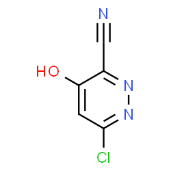 ChemSpider 2D Image | 6-Chloro-4-hydroxy-3-pyridazinecarbonitrile | C5H2ClN3O