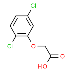 ChemSpider 2D Image | 2,5-dichlorophenoxyacetic acid | C8H6Cl2O3