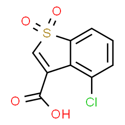 ChemSpider 2D Image | 4-Chloro-1-benzothiophene-3-carboxylic acid 1,1-dioxide | C9H5ClO4S