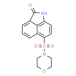 ChemSpider 2D Image | 6-(4-Morpholinylsulfonyl)benzo[cd]indol-2(1H)-one | C15H14N2O4S