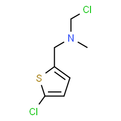 ChemSpider 2D Image | 1-Chloro-N-[(5-chloro-2-thienyl)methyl]-N-methylmethanamine | C7H9Cl2NS
