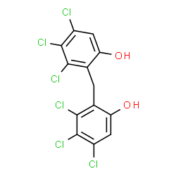 ChemSpider 2D Image | 2,2'-Methylenebis(3,4,5-trichlorophenol) | C13H6Cl6O2