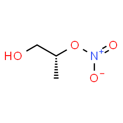 ChemSpider 2D Image | (2R)-1-Hydroxy-2-propanyl nitrate | C3H7NO4