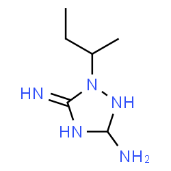 ChemSpider 2D Image | 1-sec-Butyl-5-imino-1,2,4-triazolidin-3-amine | C6H15N5