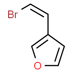 ChemSpider 2D Image | 3-[(Z)-2-Bromovinyl]furan | C6H5BrO