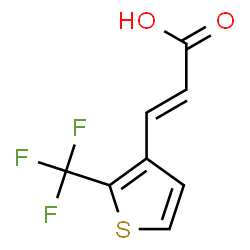 ChemSpider 2D Image | (2E)-3-[2-(Trifluoromethyl)-3-thienyl]acrylic acid | C8H5F3O2S