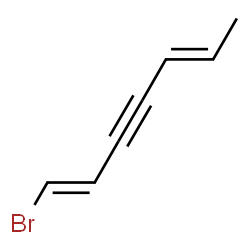 ChemSpider 2D Image | (1E,5E)-1-Bromo-1,5-heptadien-3-yne | C7H7Br